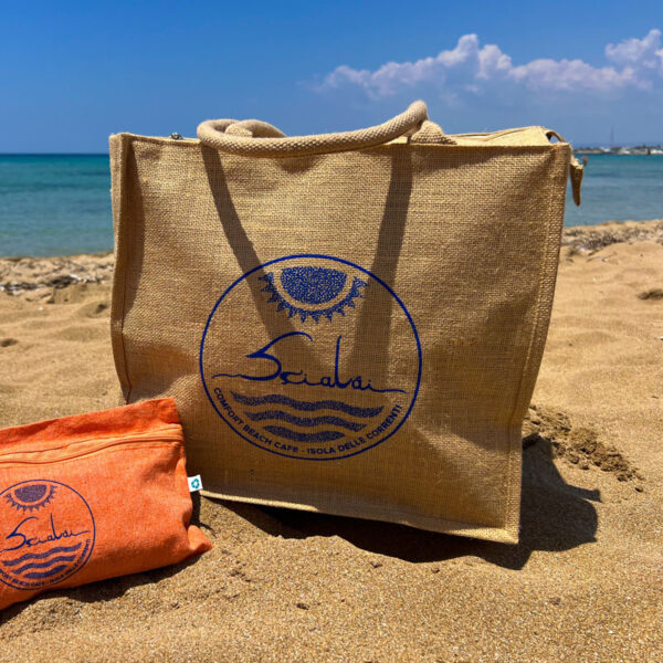 Borsa da spiaggia in juta - immagine 2